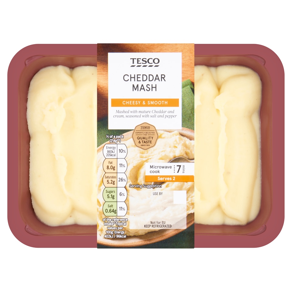 Tesco Cheddar Mash 450G