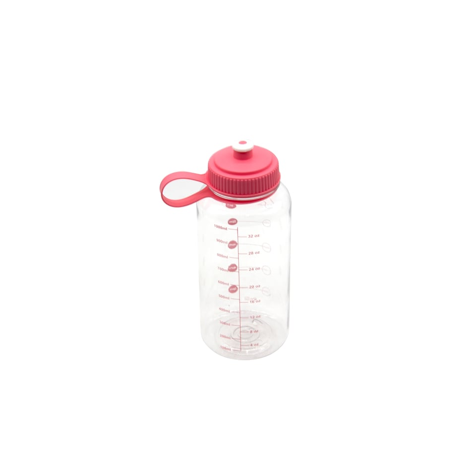 Tesco Pink Timing Water Bottle 1L