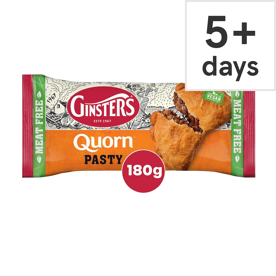 image 1 of Ginsters Vegan Quorn Pasty 180G