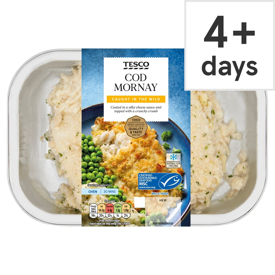 Tesco Cod Mornay 360g