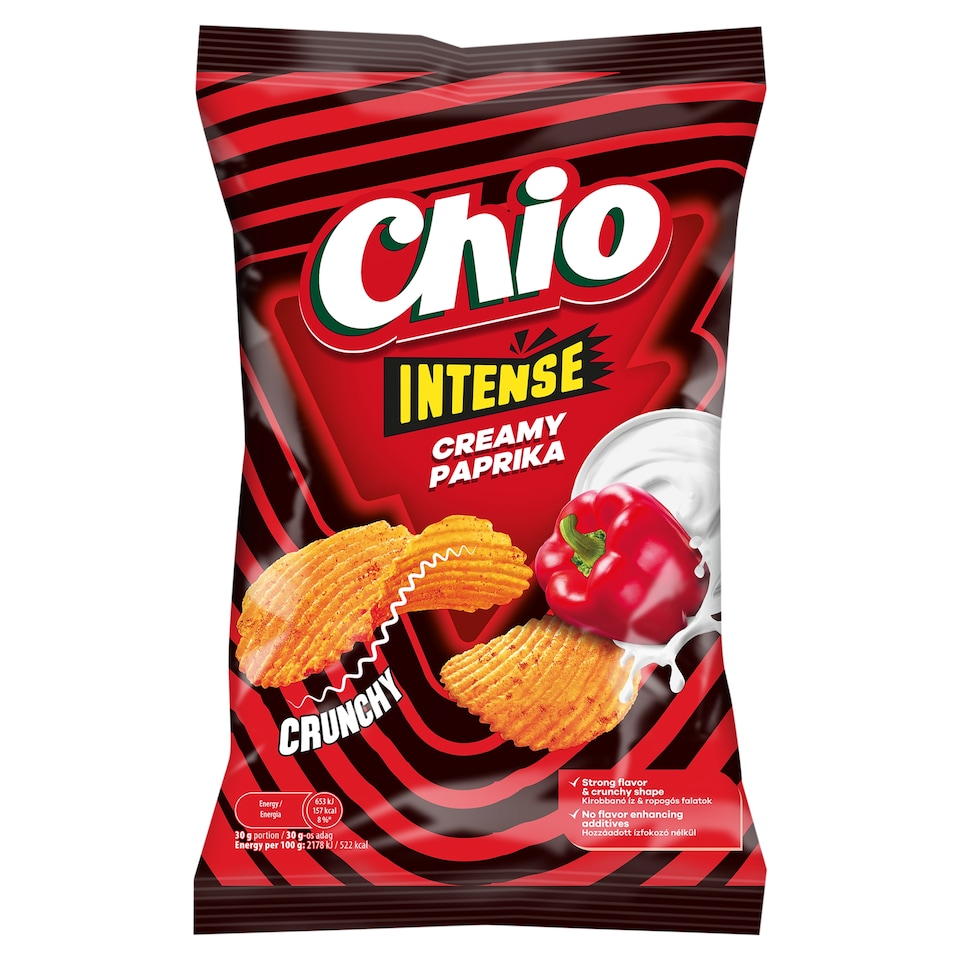 Chio Intense Potato Chips with Sour Cream and Paprika Flavor 55 g