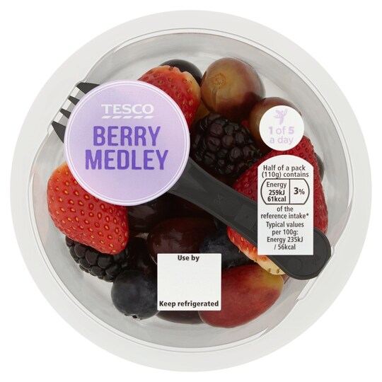 Tesco Berry Medley 220G Tesco Groceries
