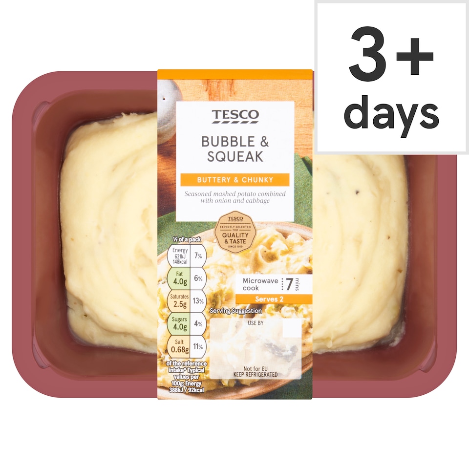 Tesco Bubble & Squeak Mash 350G