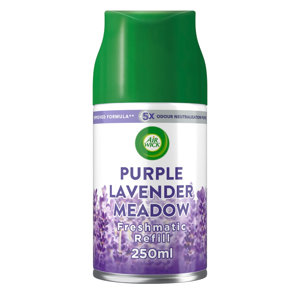 image 1 of Air Wick Freshmatic Refill Purple Lavender Meadow Air Freshener 250ml