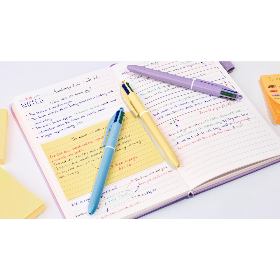 image 1 of BIC 4 Colour Pastel 3 pack 