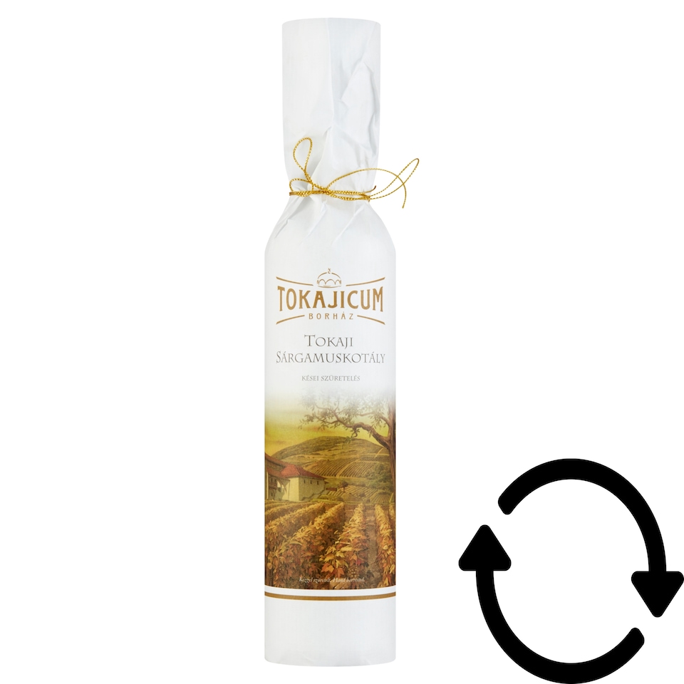 Tokajicum Tokaji Sárgamuskotály édes fehérbor 10,5% 0,5 l