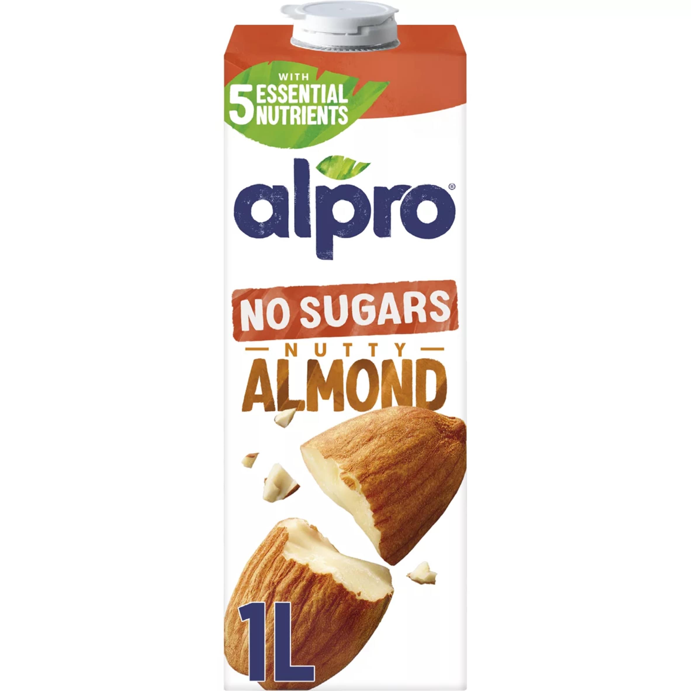 Alpro Almond No Sugar Long Life Dairy Free Drink 1L