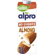 Alpro Almond No Sugar Long Life Dairy Free Drink 1L