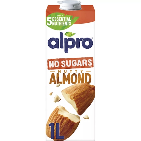 Alpro Almond No Sugar Long Life Dairy Free Drink 1L