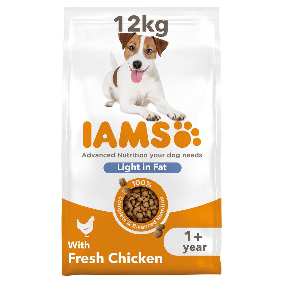 IAMS Light Dry Dog Food with Chicken 12kg