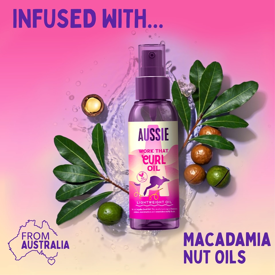 image 1 of Aussie Work That Curl Oil 100ml 