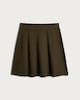 image 4 of F&F Cotton Blend Flared Mini Skirt in Olive