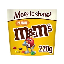 M&M's Peanut Milk Chocolate Pouch Bag 220g