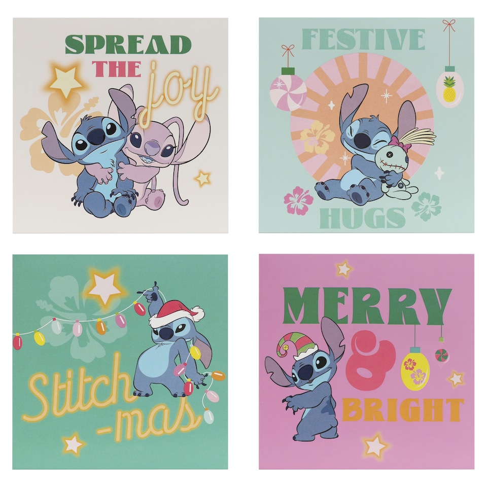 image 1 of Stitch Christmas Cards 20 Pack