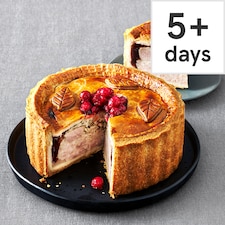 96. Tesco Finest Cranberry Topped Pork, Turkey & Stuffing Pie 1.3kg (Serves 12)