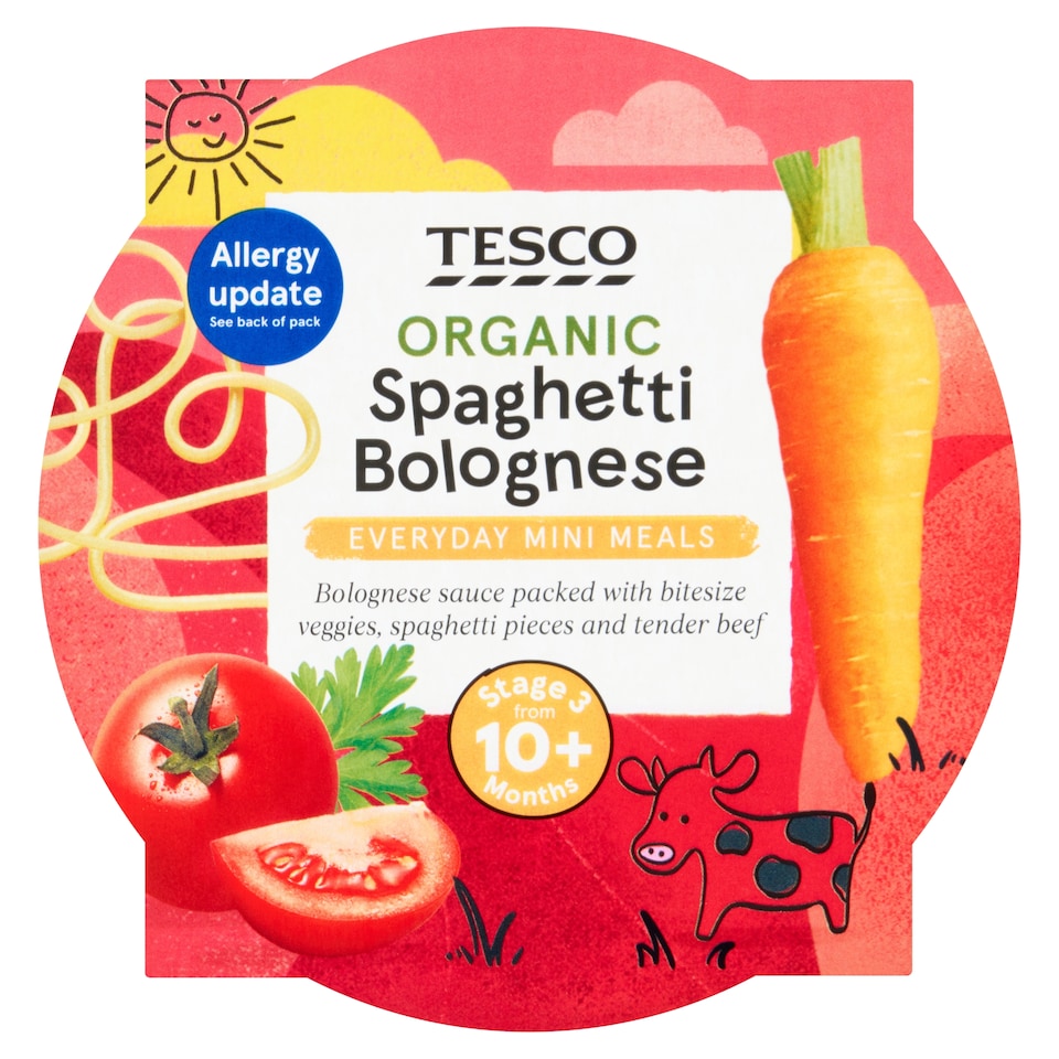 Tesco Organic Spaghetti Bolognese 190g