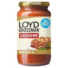 Loyd Grossman No Added Sugar Red Lasagne Sauce 450G