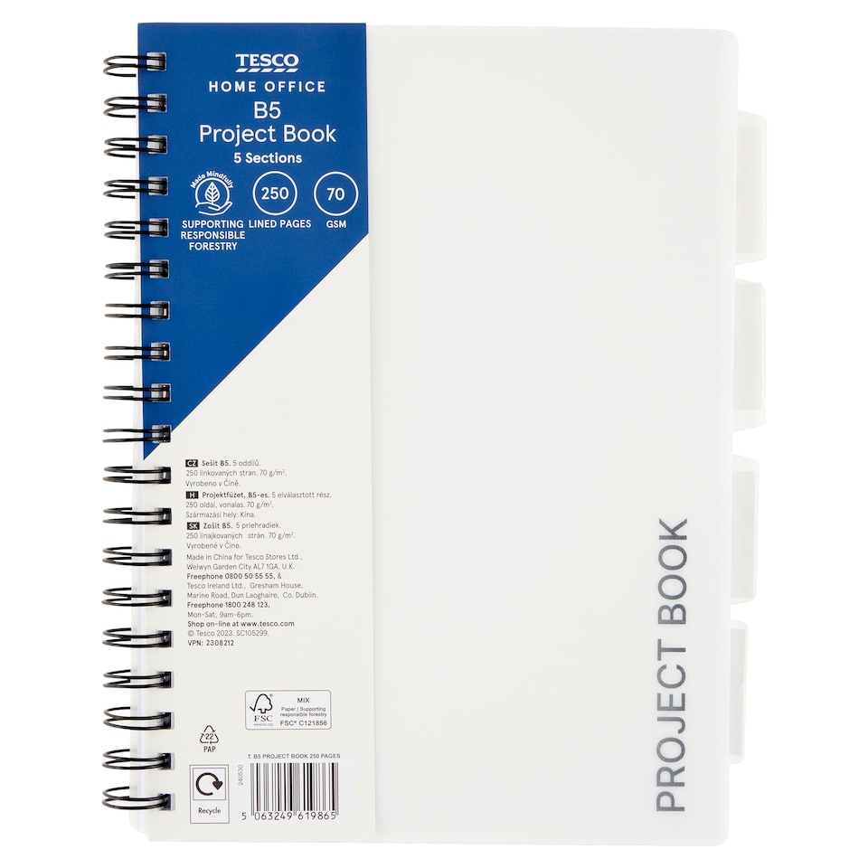 Tesco Home Office Zošit B5