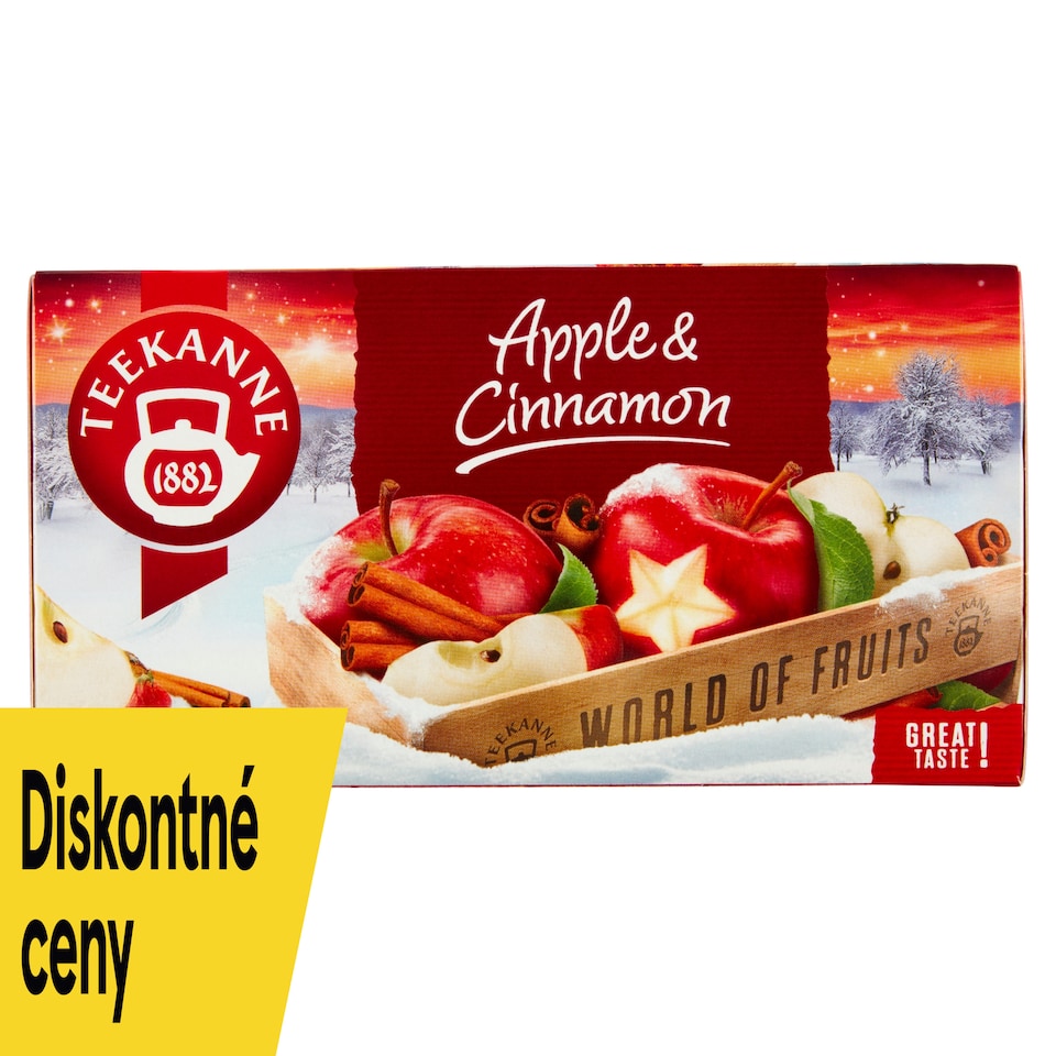 image 1 of Teekanne World of Fruits Apple & Cinnamon Fruit-Herbal Tea 20 x 2.25 g (45 g)