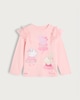image 4 of Peppa Pig Pure Cotton Ballet Print Top in Pink