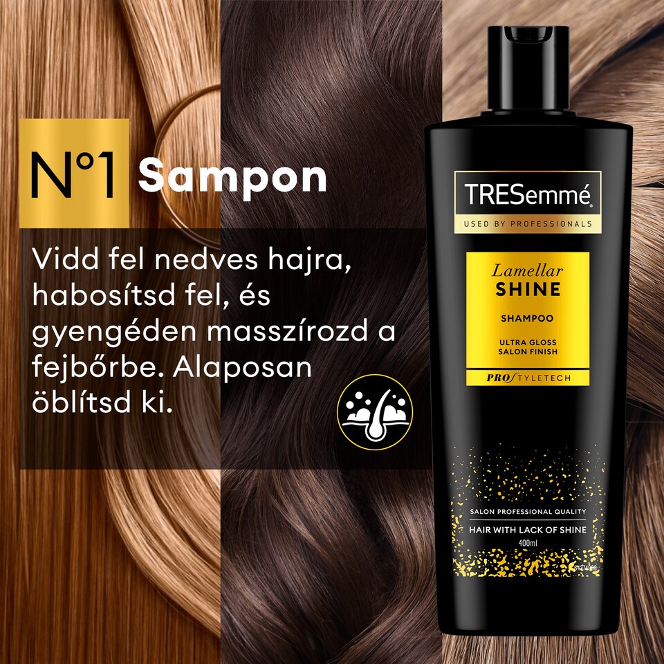 image 1 of TRESemmé Lamellar Shine Shampoo 400 ml