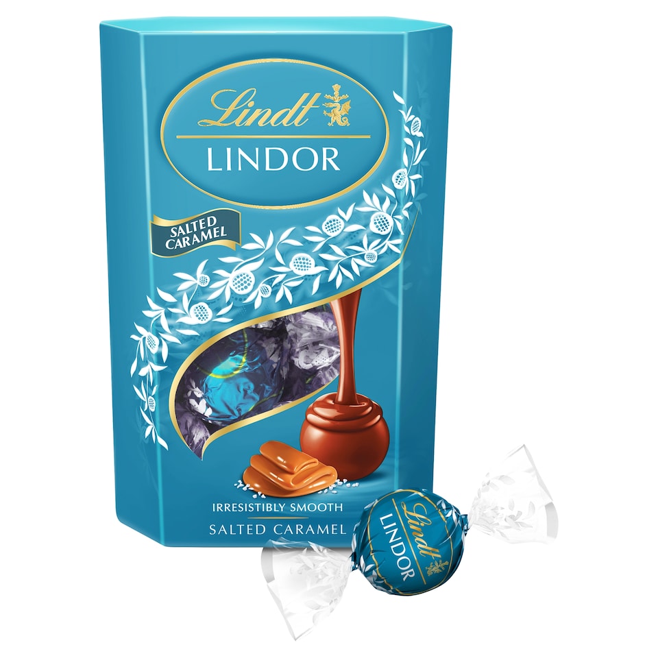 image 1 of Lindt Lindor Chocolate Truffles - Salted Caramel 200g