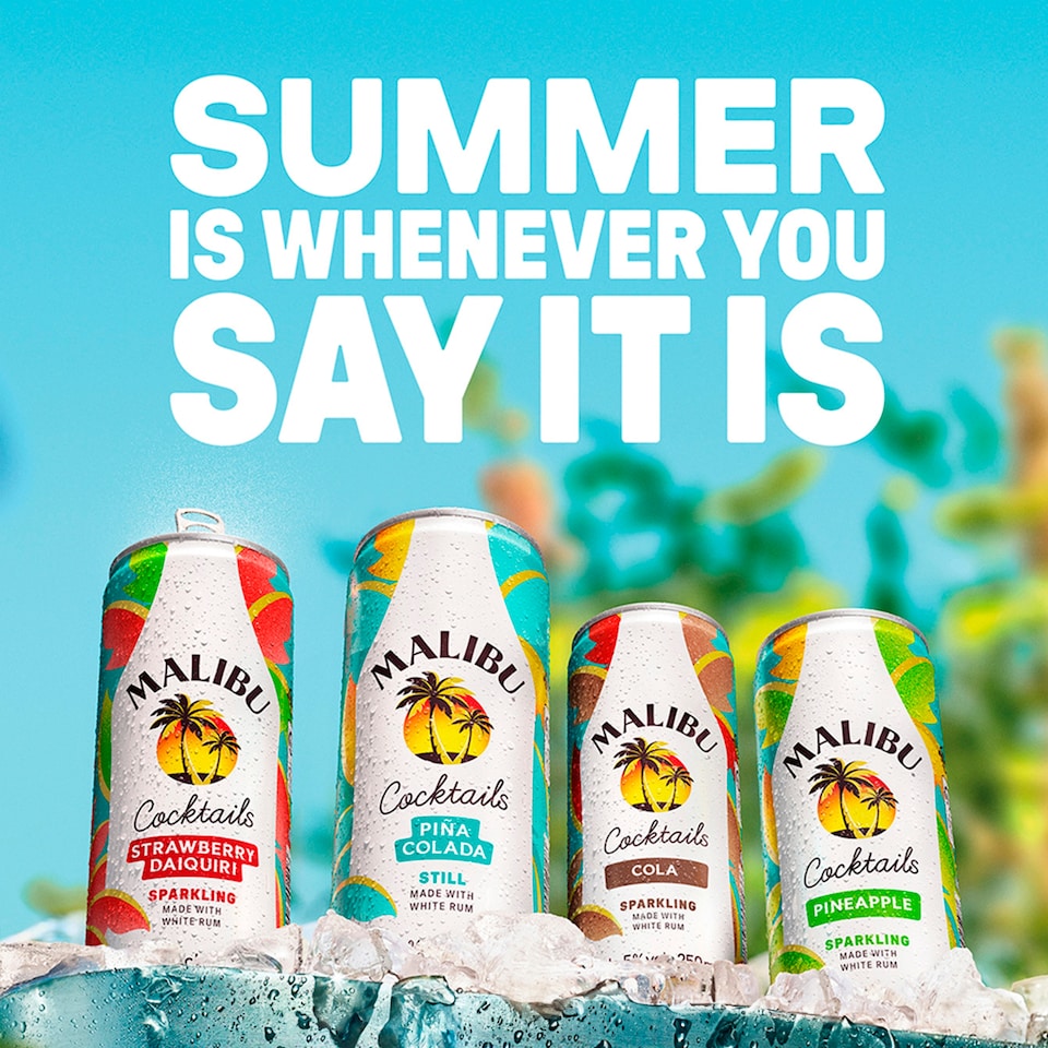 image 1 of Malibu Pineapple & Coconut Cocktail 6x250ml