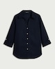 image 4 of F&F Pure Cotton Striped Shirt in Navy