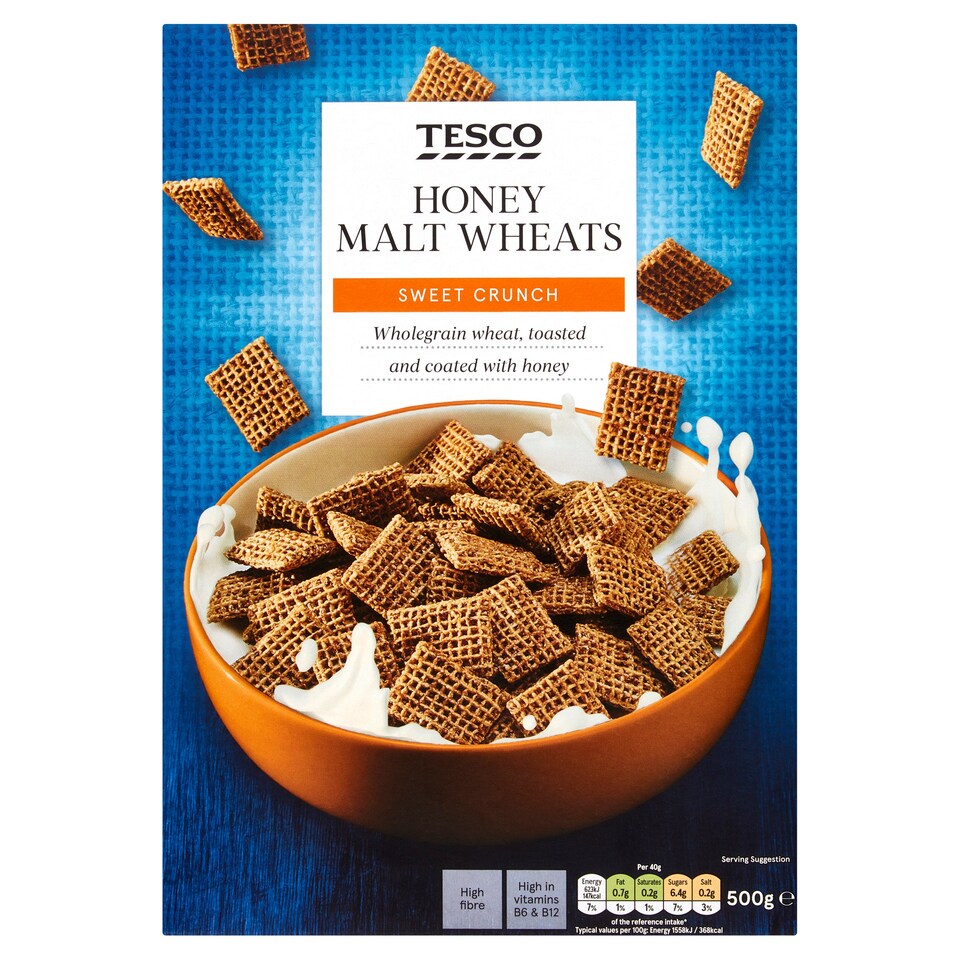 Tesco Honey Malt Wheats 500G