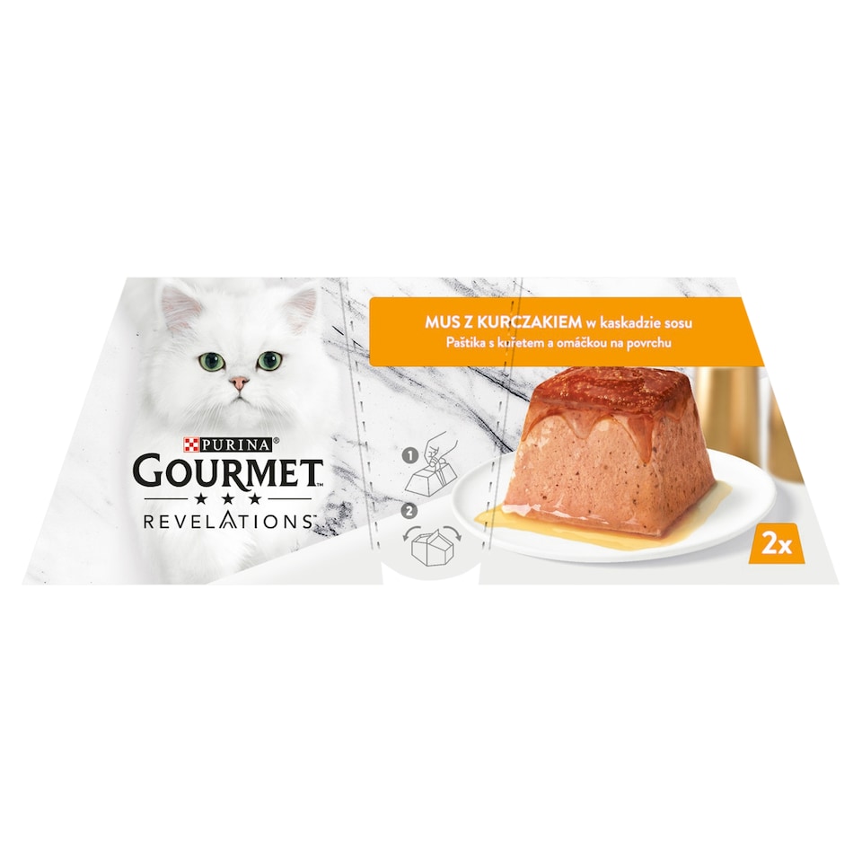 obrázok 1 z Gourmet Revelations Pre mačky kura paštéta v omáčke 2 x 57 g