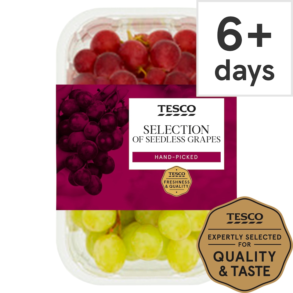 Tesco Seedless Grape Selection Pack 500G