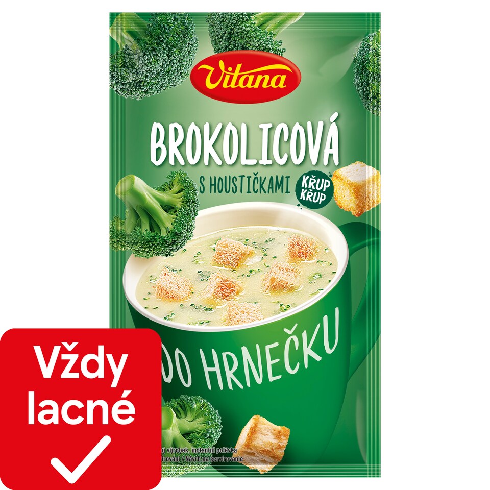Vitana Do hrnečku Instantná polievka brokolicová so žemličkami 21 g