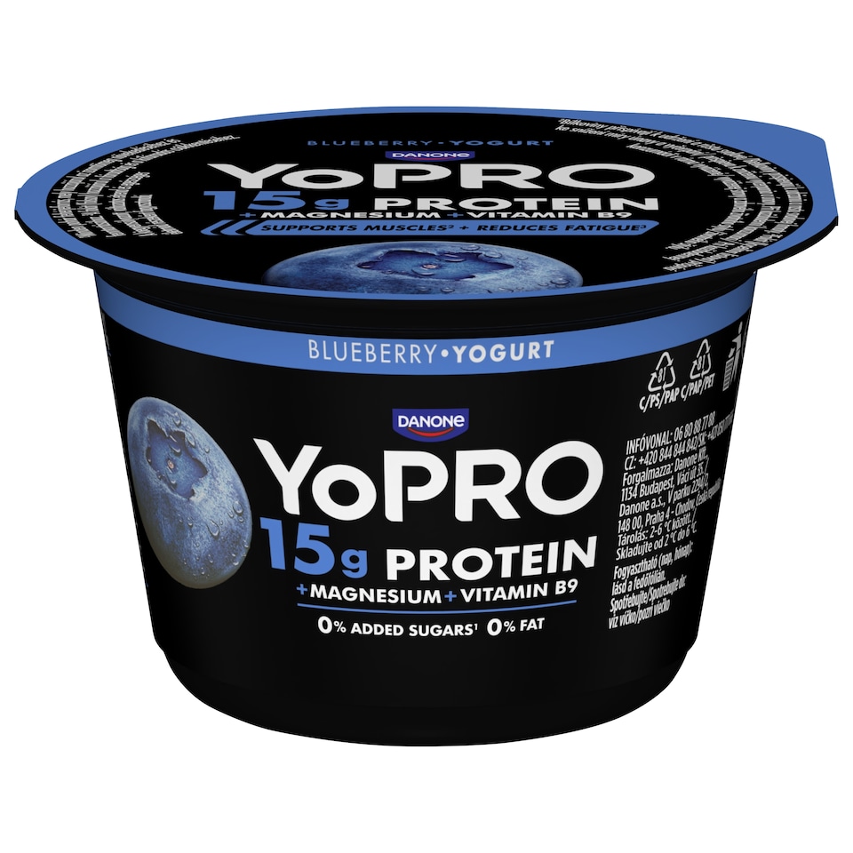 image 1 of YOPRO Low-fat yogurt - Blueberry 160g
