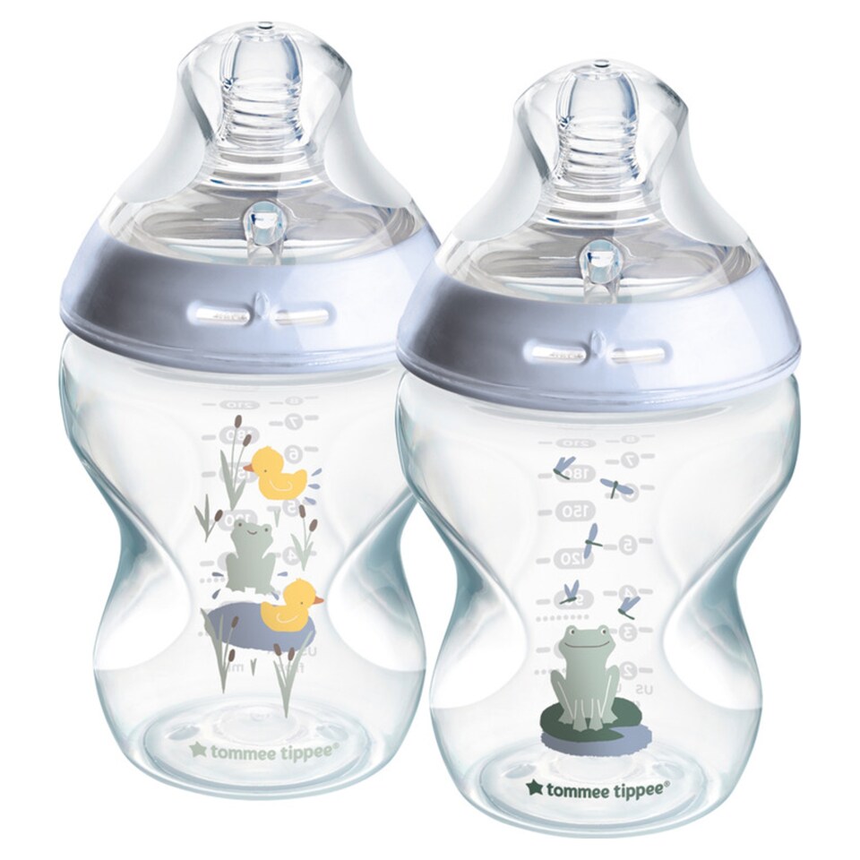 image 1 of Tommee Tippee Closer To Nature Decorative Bottles 260Ml X2
