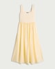 image 4 of F&F Sleeveless Square Neck Midi Dress in Yellow