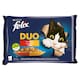 obrázok 1 z Felix Fantastic DUO kapsičky pre mačky kura a ľadvinky, hovädzie a hydina, morka a pečeň 4 x 85 g