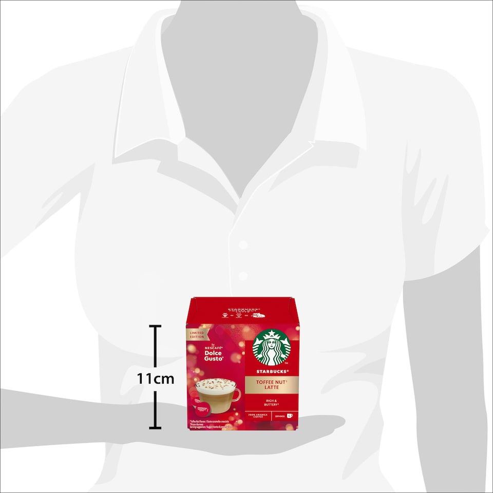image 1 of Starbucks Toffee Nut Latte 12 Coffee Cpsl 127.8G