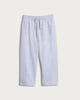 image 4 of F&F Boys Cotton Rich Wide Leg Drawstring Joggers in Grey Marl