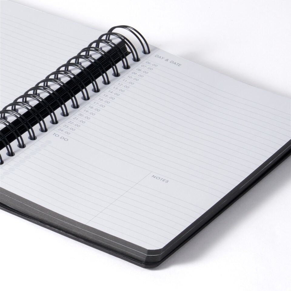 image 1 of Paperchase ReKrafted A5 Black Planner