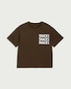 image 4 of F&F Boys Pure Cotton Slogan T-Shirt in Chocolate