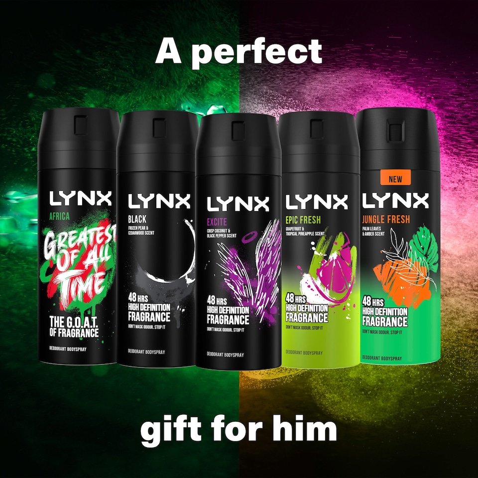 image 1 of Lynx Its Game Time Bodyspray Collection 5 x 150ml
