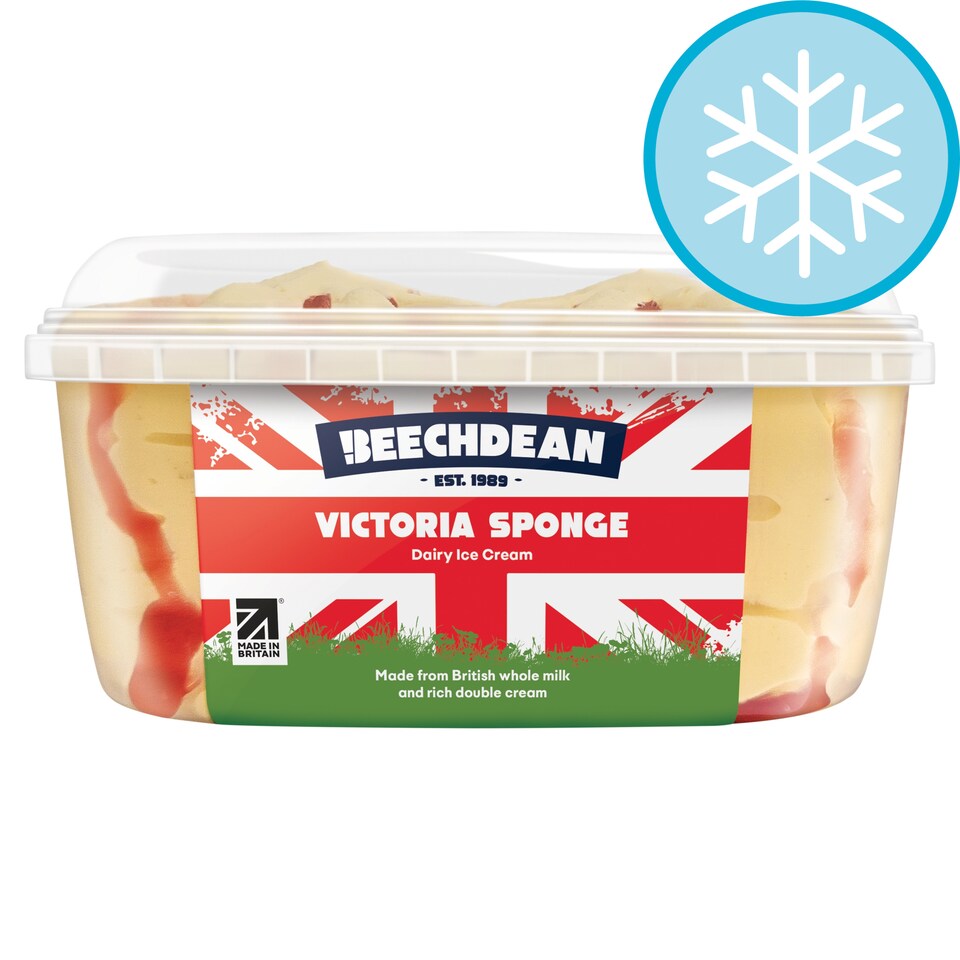 Beechdean Victoria Sponge Ice Cream 1 litre