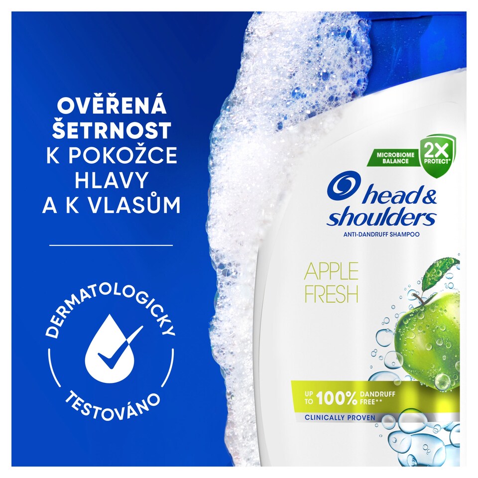 Obrázek 1 pro produkt Head & Shoulders Apple Fresh Šampon proti Lupům 500 ml Každodenní Použ. Všechny Typy Vlasů