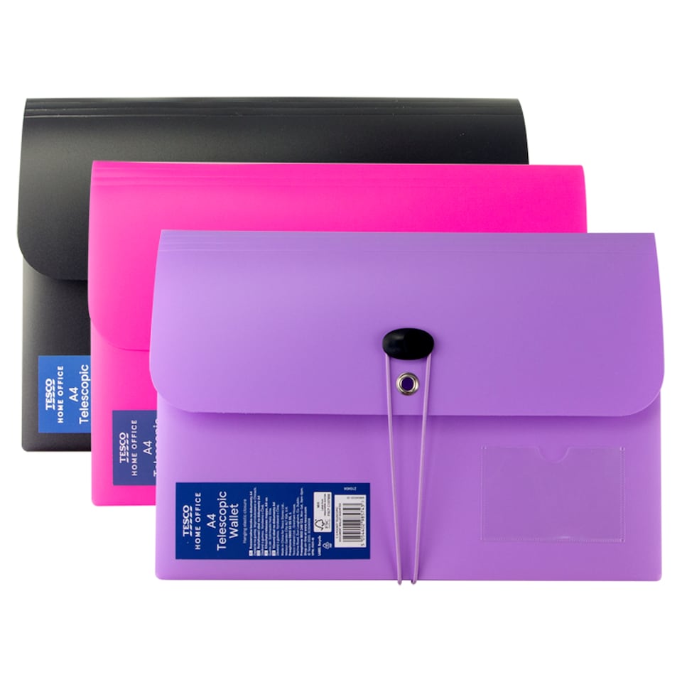 Obrázek 1 pro produkt Tesco Home Office Roztahovací obal na dokumenty A4