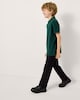 image 2 of F&F School Boys 3-Pack Pure Cotton Regular Fit Polo Shirts in Green