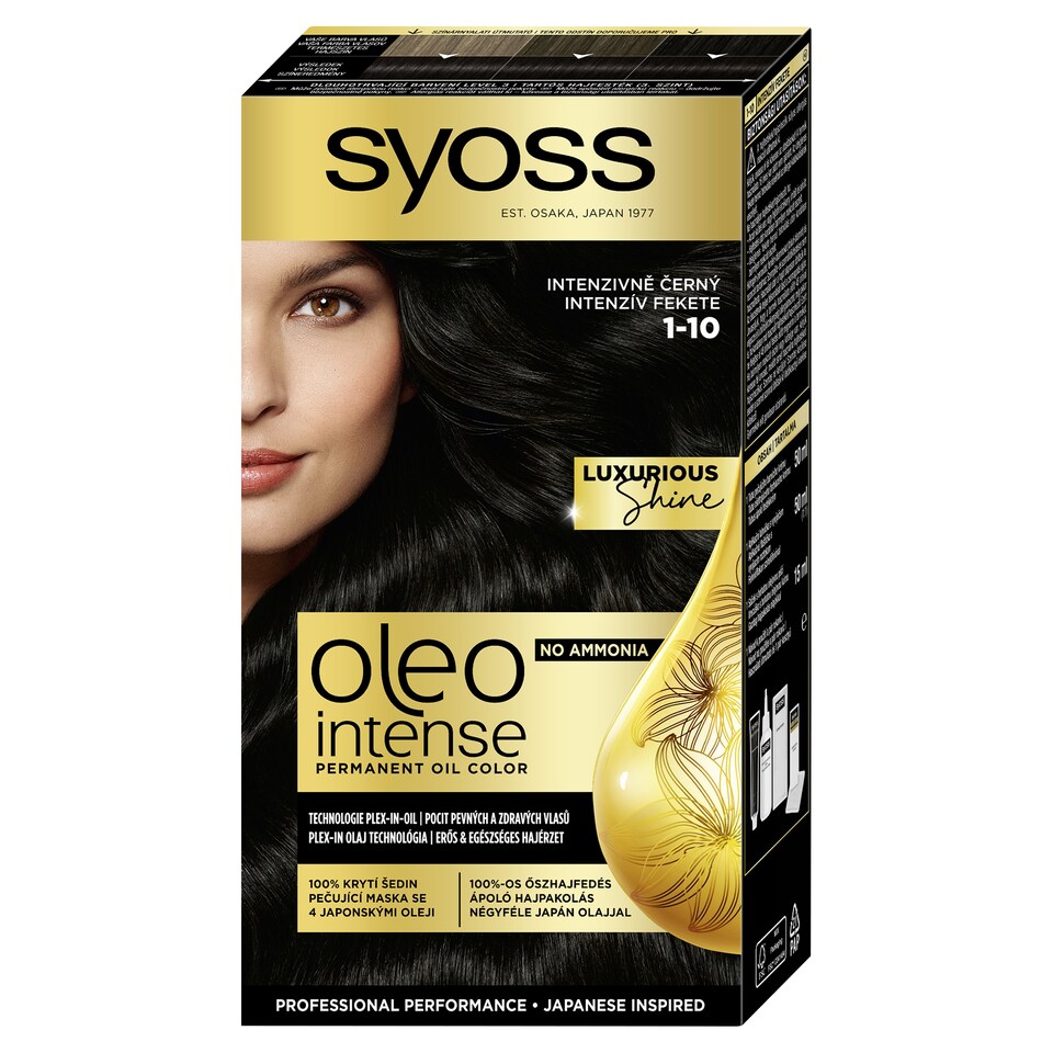 image 1 of Syoss Oleo Intense Permanent Oil Color Intense Black 1-10