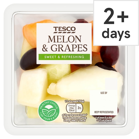 Tesco Melon & Grapes 300G Tesco Groceries