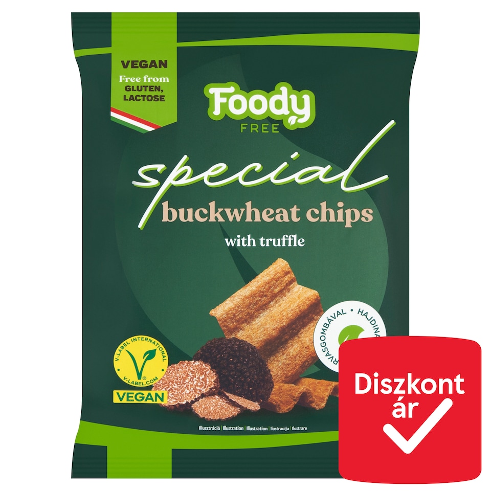 Foody Free Special hajdinachips szarvasgombával 45 g