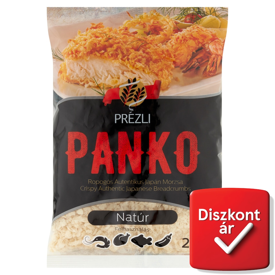 Prézli Panko natúr ropogós autentikus japán morzsa 200 g