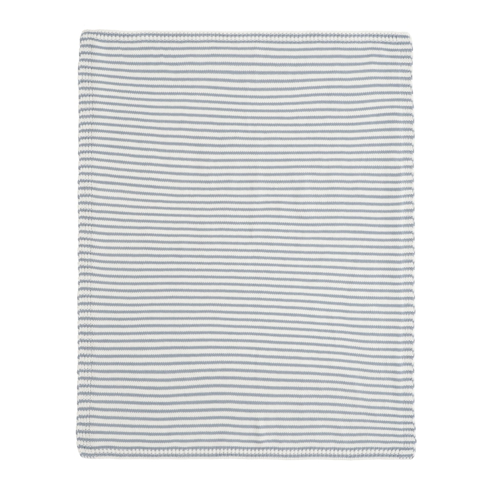 F&F Home Striped Blue Chenille Blanket